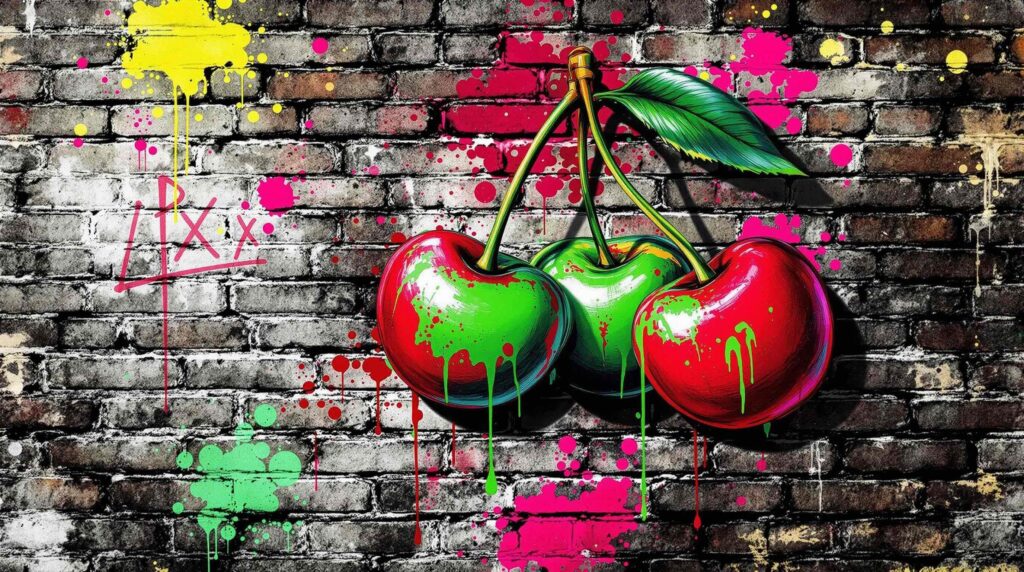 myspace cherries wallpaper​ image11