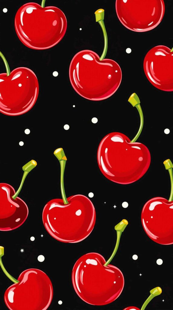myspace cherries wallpaper​ image12