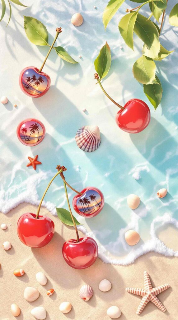myspace cherries wallpaper​ image4