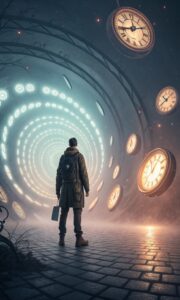  4K Time Travel Wallpaper – Wormhole and Chrono Distortion